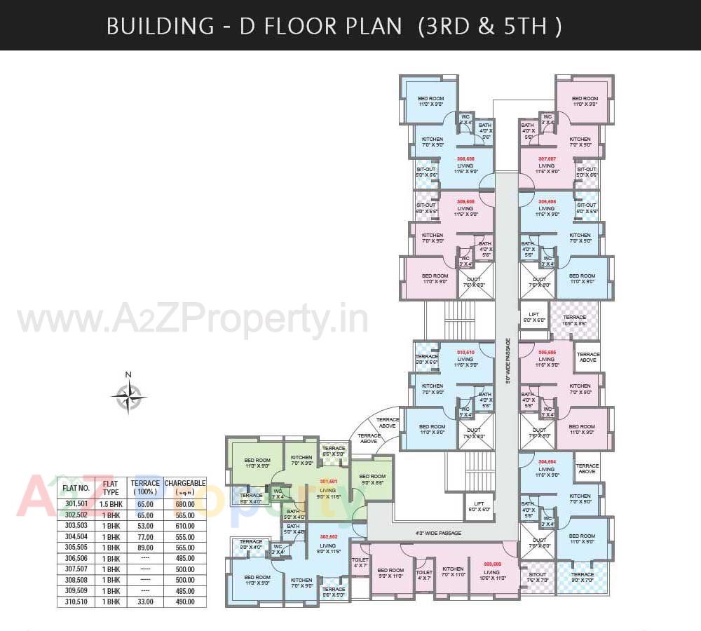 Floor6 of real estate project Surabhi Iconica located at Nanekarwadi-ct, Pune, Maharashtra