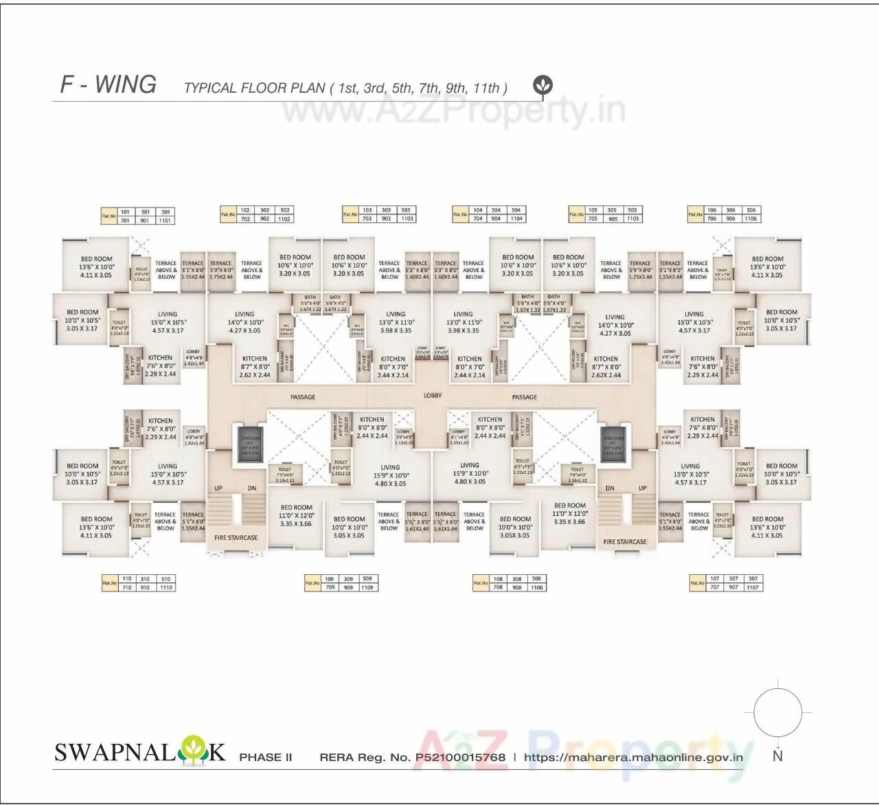 Layout of real estate project Swapnalok located at Pune-m-corp, Pune, Maharashtra