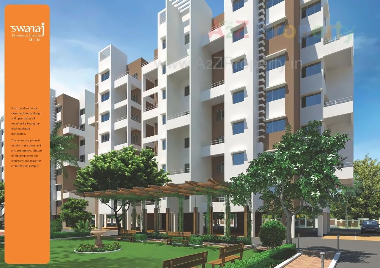 3D Elevation of real estate project Swaraj Tuv located at Pimpri-chinchawad-m-corp, Pune, Maharashtra
