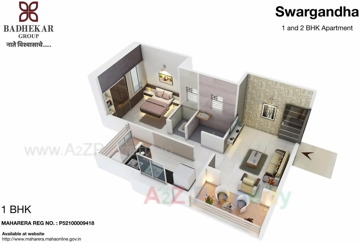 Layout of real estate project Swargandh located at Kothrud, Pune, Maharashtra