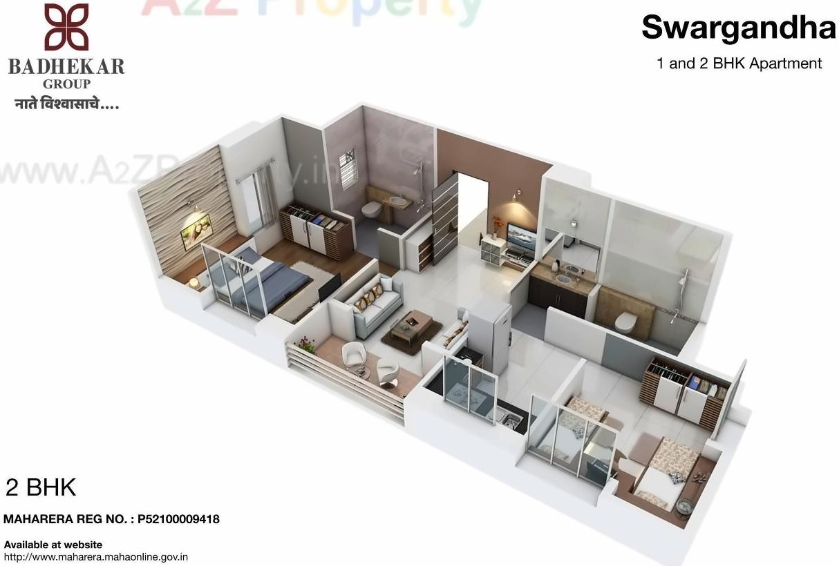 Layout of real estate project Swargandh located at Kothrud, Pune, Maharashtra