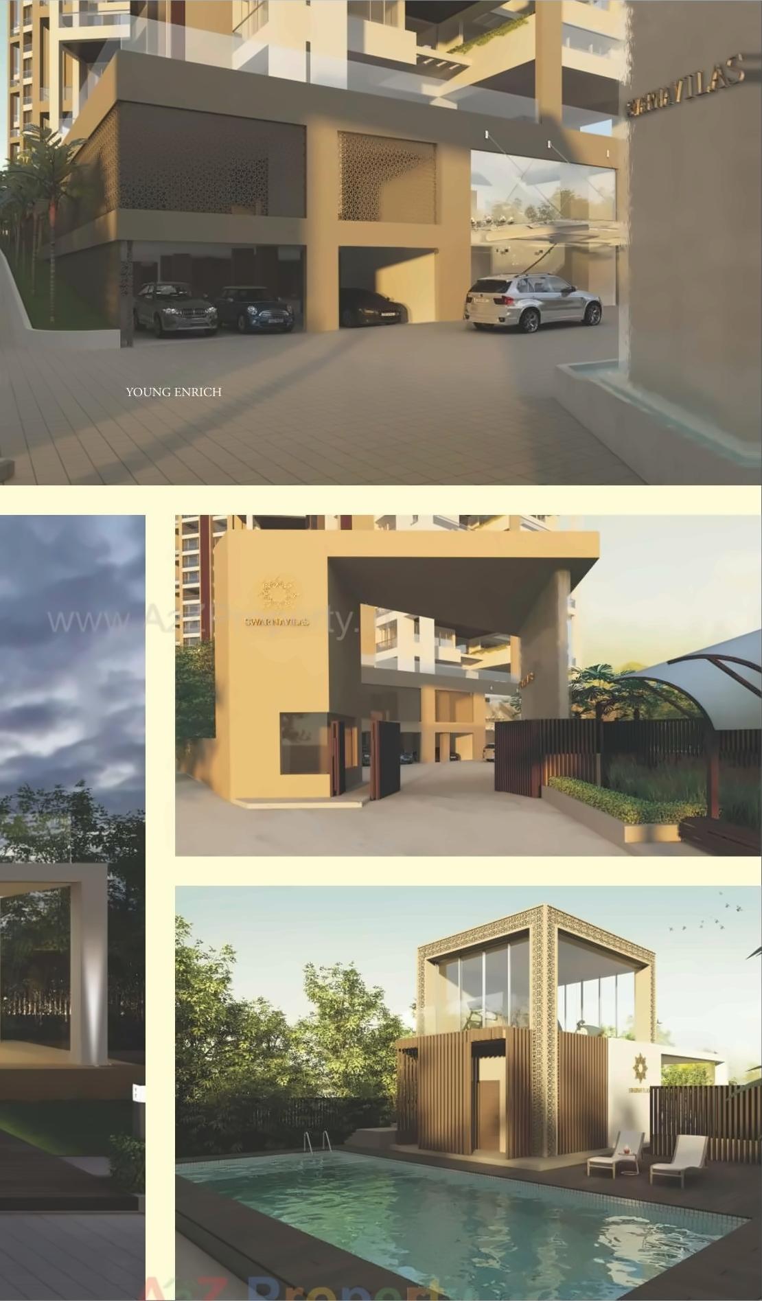 3D Elevation of real estate project Swarnavilas located at Pashan, Pune, Maharashtra