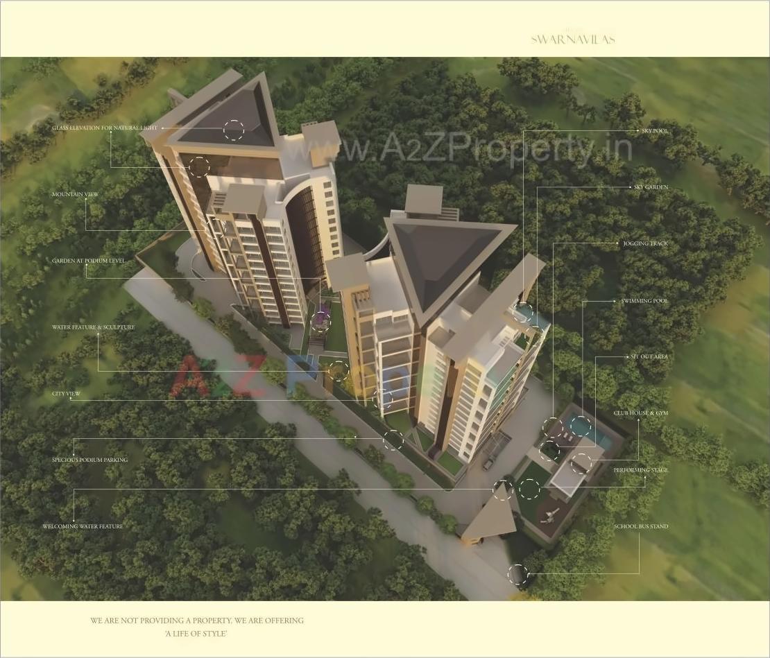 3D Elevation of real estate project Swarnavilas located at Pashan, Pune, Maharashtra
