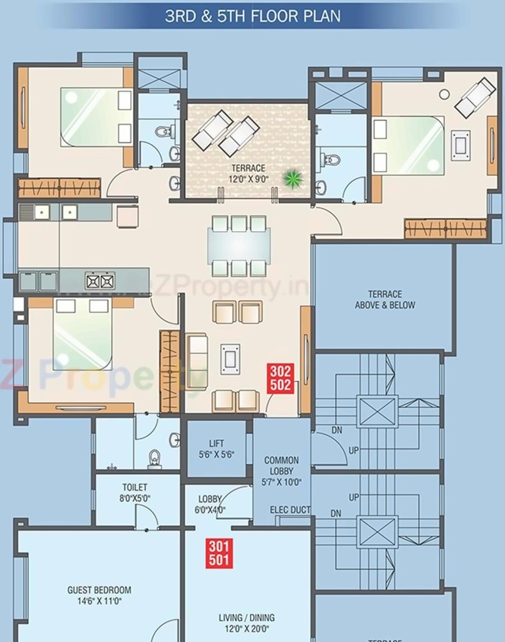 Layout of real estate project Swojas Chintamani located at Pune-m-corp, Pune, Maharashtra