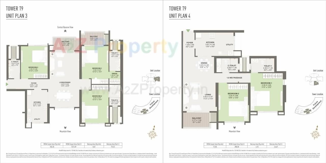 Layout of real estate project T9 Chronos T10 Supremus Of Raheja Reserve Being S T7 T8 T9 T10 In Rv Premiere located at Mohammadwadi, Pune, Maharashtra