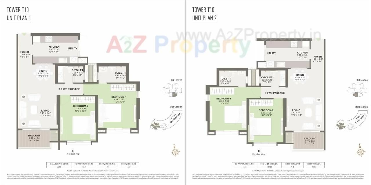 Layout of real estate project T9 Chronos T10 Supremus Of Raheja Reserve Being S T7 T8 T9 T10 In Rv Premiere located at Mohammadwadi, Pune, Maharashtra
