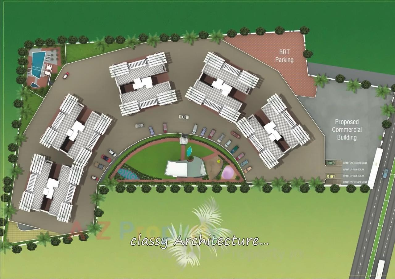 Layout of real estate project Tamara located at Pimpale-saudagar, Pune, Maharashtra