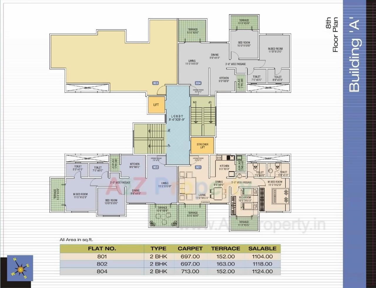 Layout of real estate project Tamara located at Pimpale-saudagar, Pune, Maharashtra