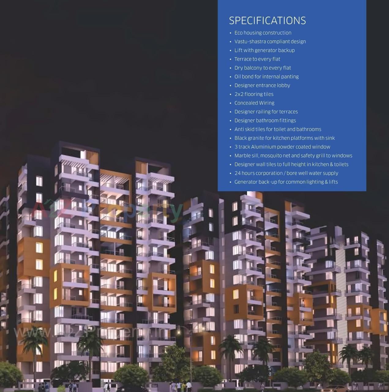 3D Elevation of real estate project Tanish Orchid located at Charholi, Pune, Maharashtra