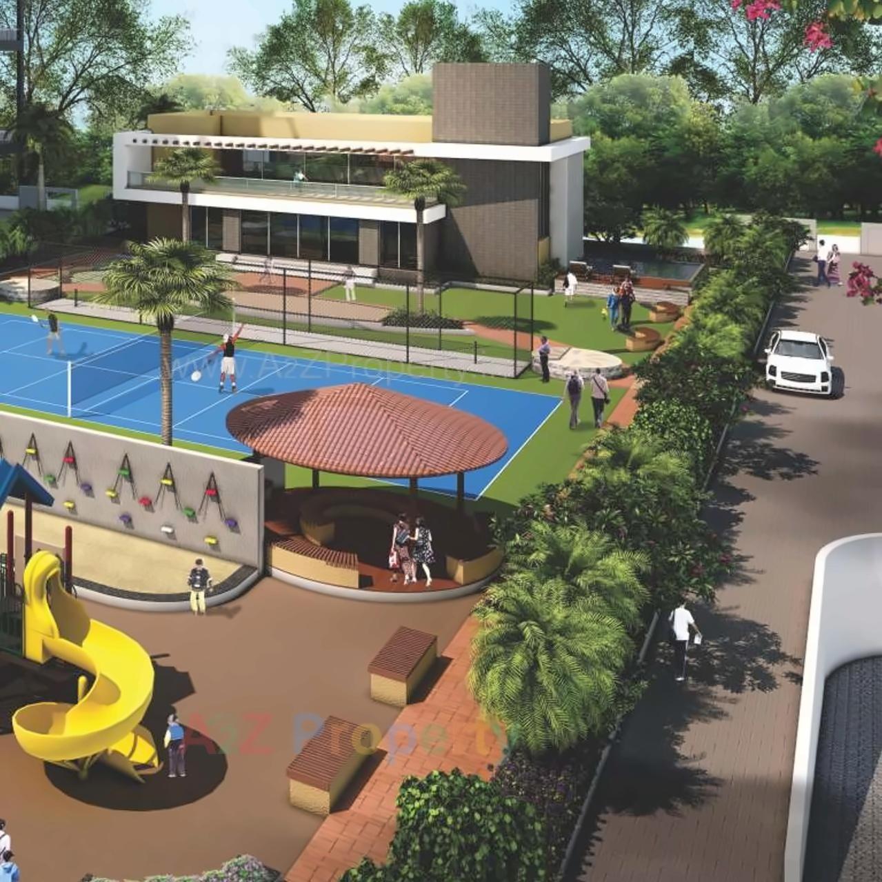 3D Elevation of real estate project Tanish Orchid located at Charholi, Pune, Maharashtra