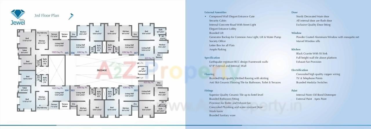 Layout of real estate project Tara Jewel located at Lonikalbhor, Pune, Maharashtra