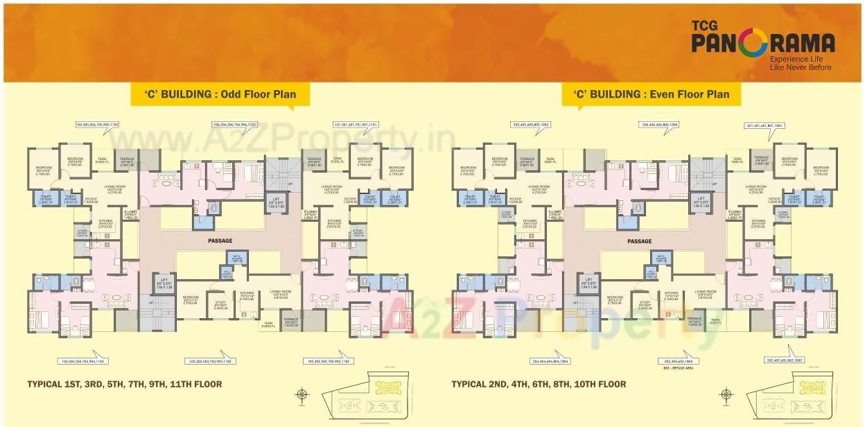 Layout of real estate project Tcg Panorama     C located at Ambegaon-bk, Pune, Maharashtra