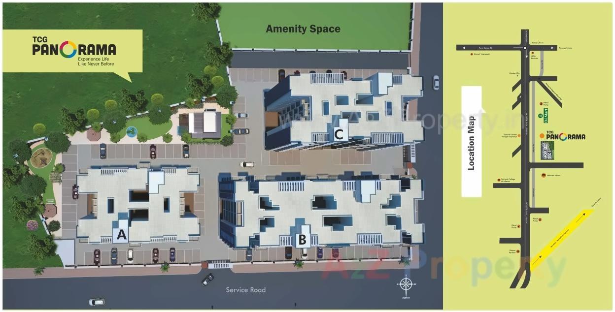 Layout of real estate project Tcg Panorama     C located at Ambegaon-bk, Pune, Maharashtra