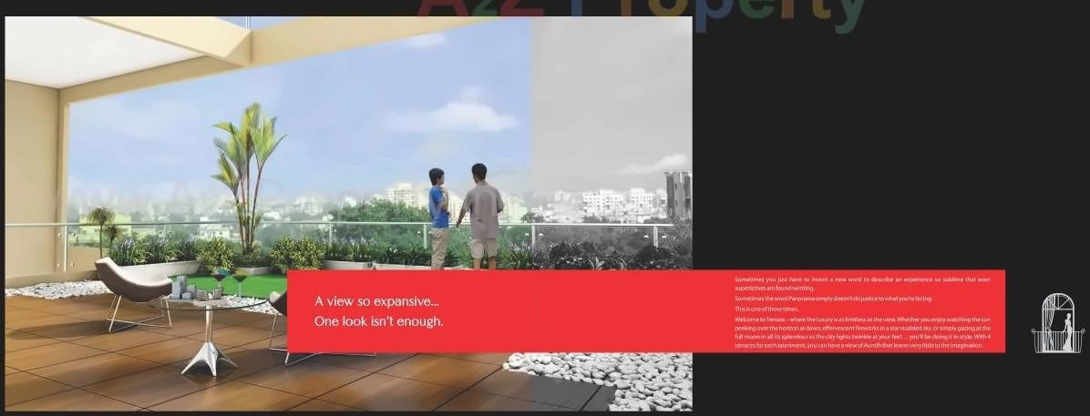 3D Elevation of real estate project Terraza located at Baner, Pune, Maharashtra