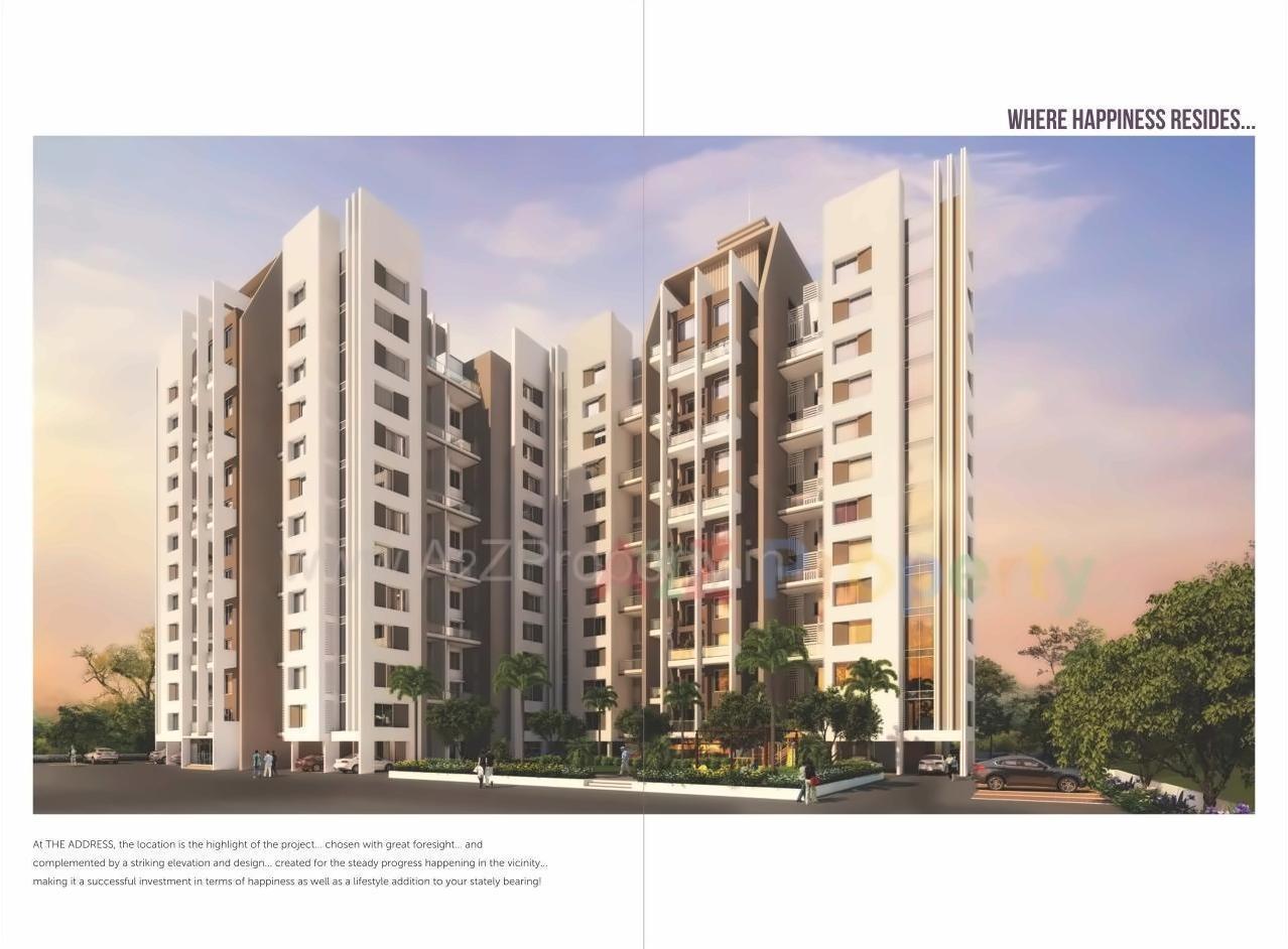 3D Elevation of real estate project The Address located at Pune-m-corp, Pune, Maharashtra