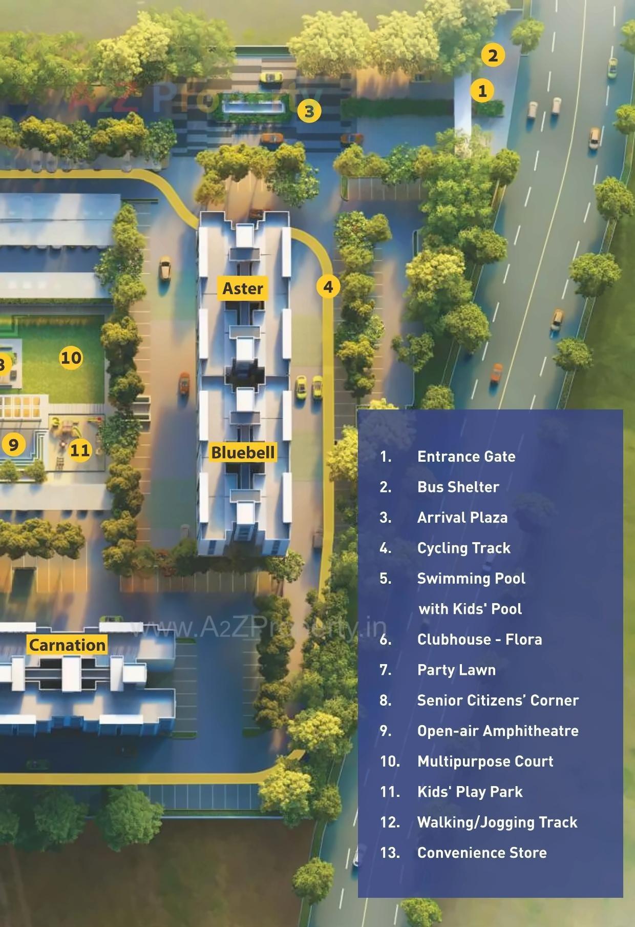 3D Elevation of real estate project The Cliff Garden located at Man, Pune, Maharashtra