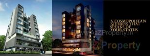 Elevation of real estate project The Cosmopolis located at Hadapsar, Pune, Maharashtra