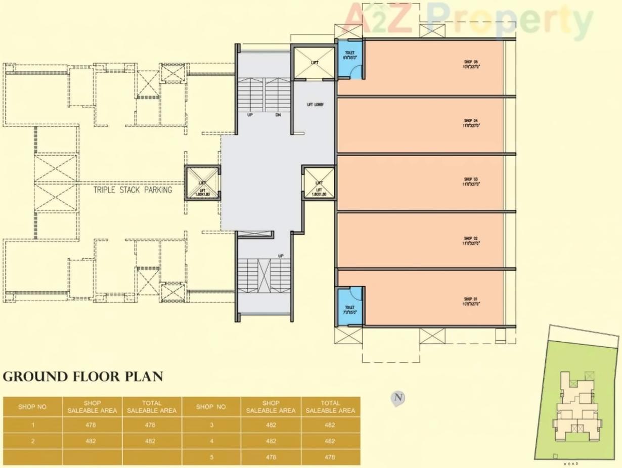 Layout of real estate project The Cosmopolis located at Hadapsar, Pune, Maharashtra