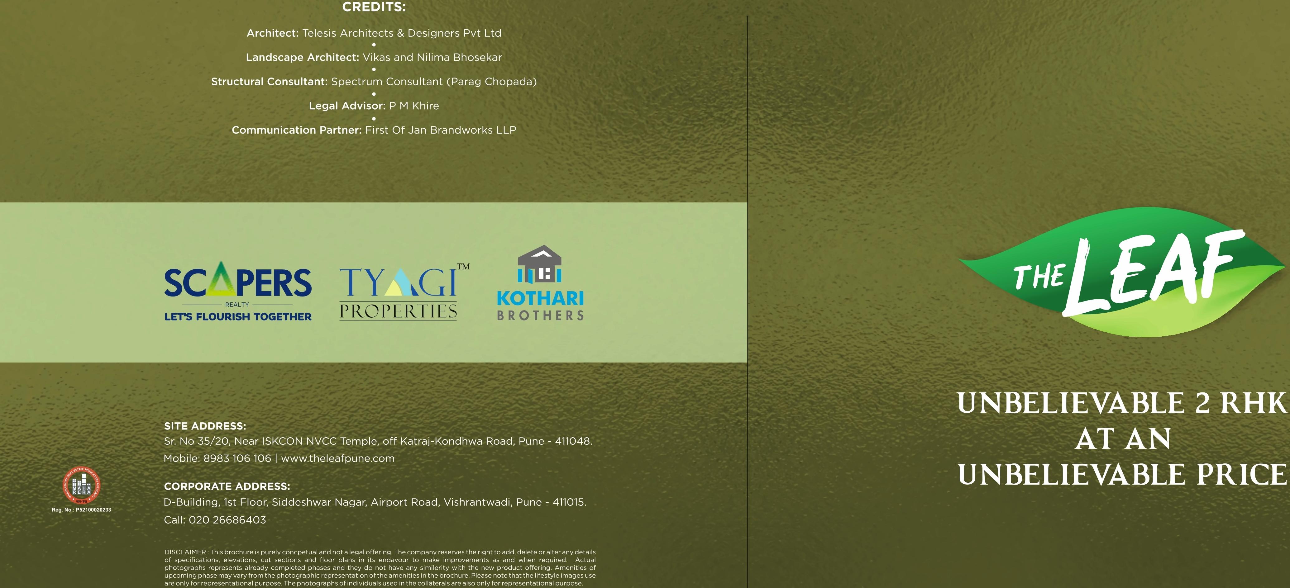  of real estate project The Leaf located at Yawalewadi, Pune, Maharashtra