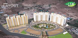 Elevation of real estate project The Leaf located at Yawalewadi, Pune, Maharashtra