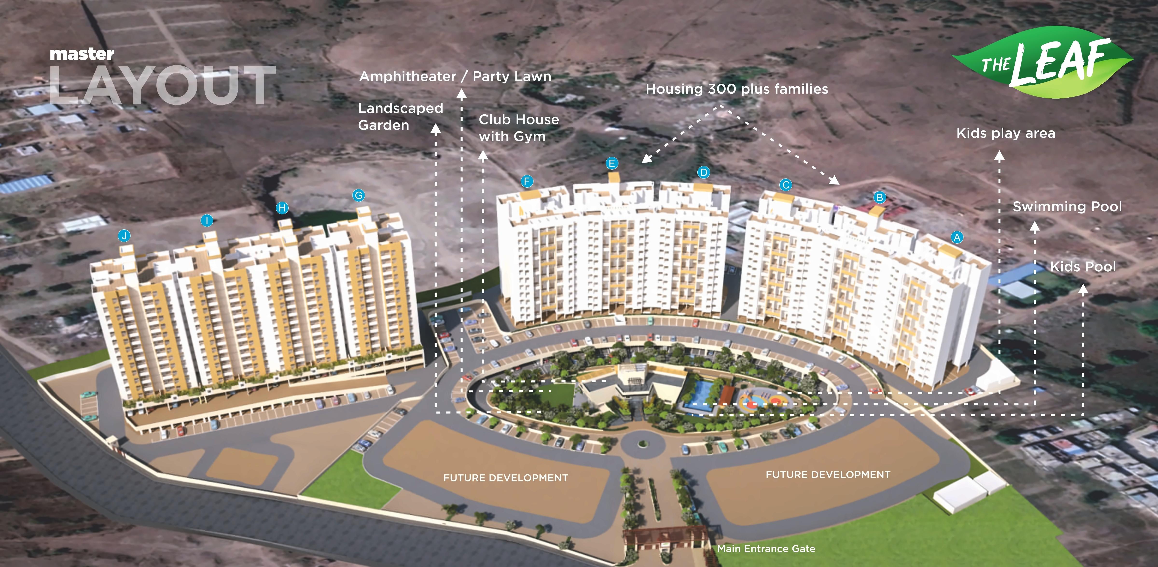 3D Elevation of real estate project The Leaf located at Yawalewadi, Pune, Maharashtra