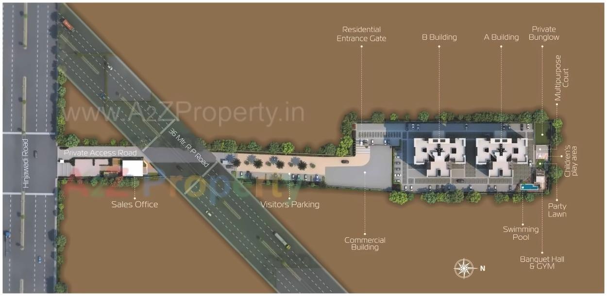Layout of real estate project The Legend located at Hinjavadi-ct, Pune, Maharashtra