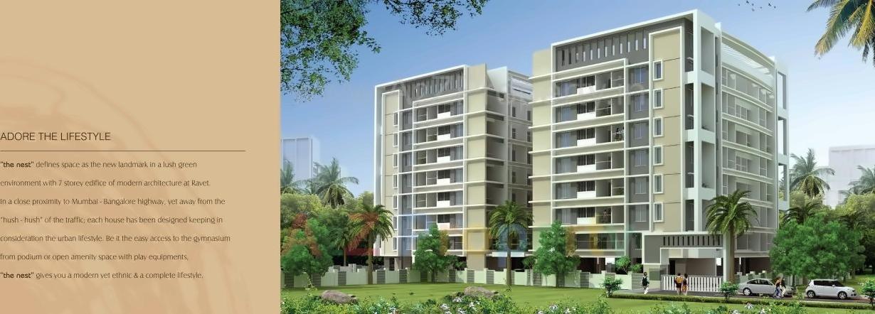 3D Elevation of real estate project The Nest located at Pimpri-chinchawad-m-corp, Pune, Maharashtra