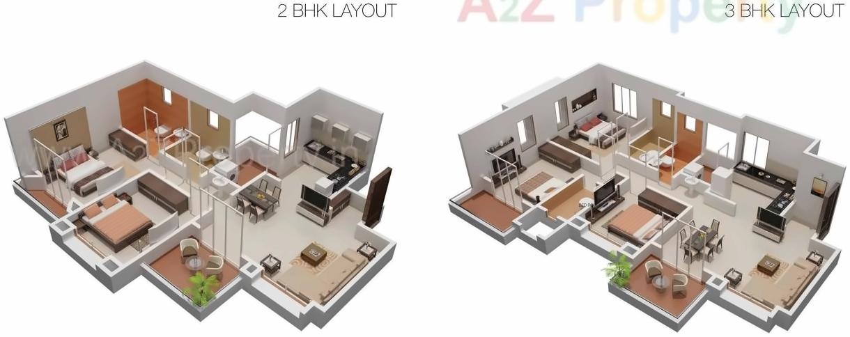 Layout of real estate project The Nook located at Tathwade, Pune, Maharashtra