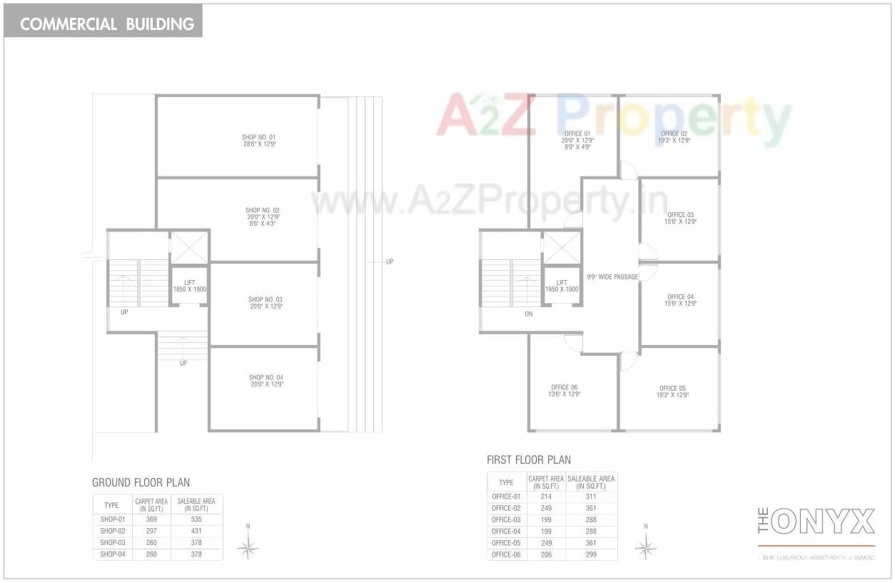 Layout of real estate project The Onyx located at Wakad, Pune, Maharashtra