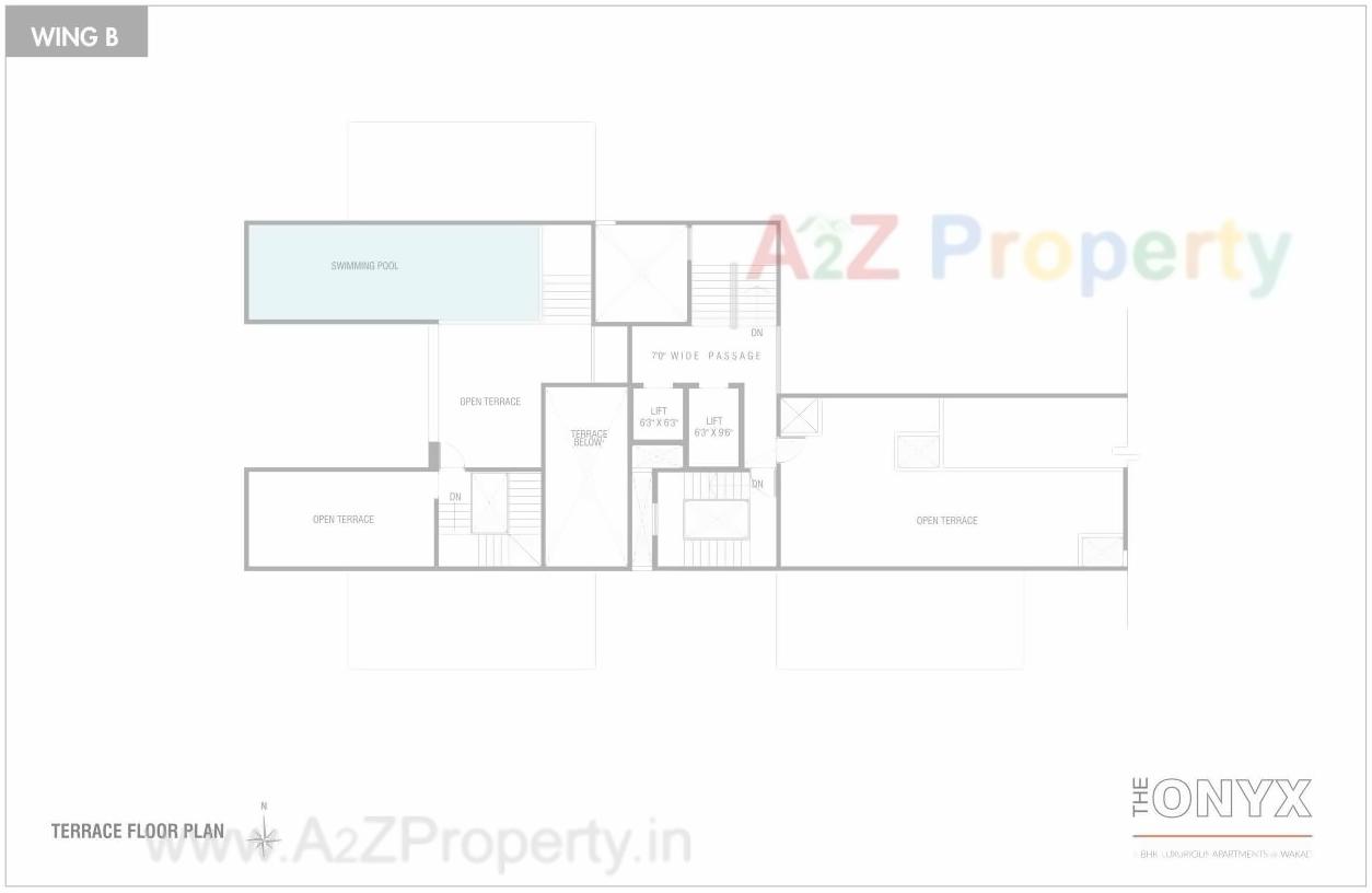 Layout of real estate project The Onyx located at Wakad, Pune, Maharashtra