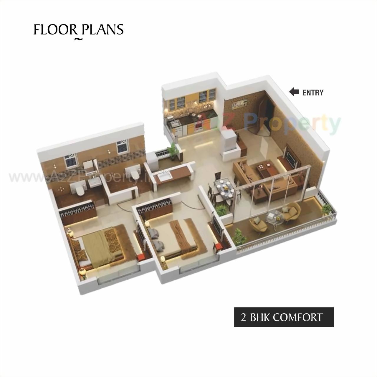 Layout of real estate project The Province located at Punawale, Pune, Maharashtra