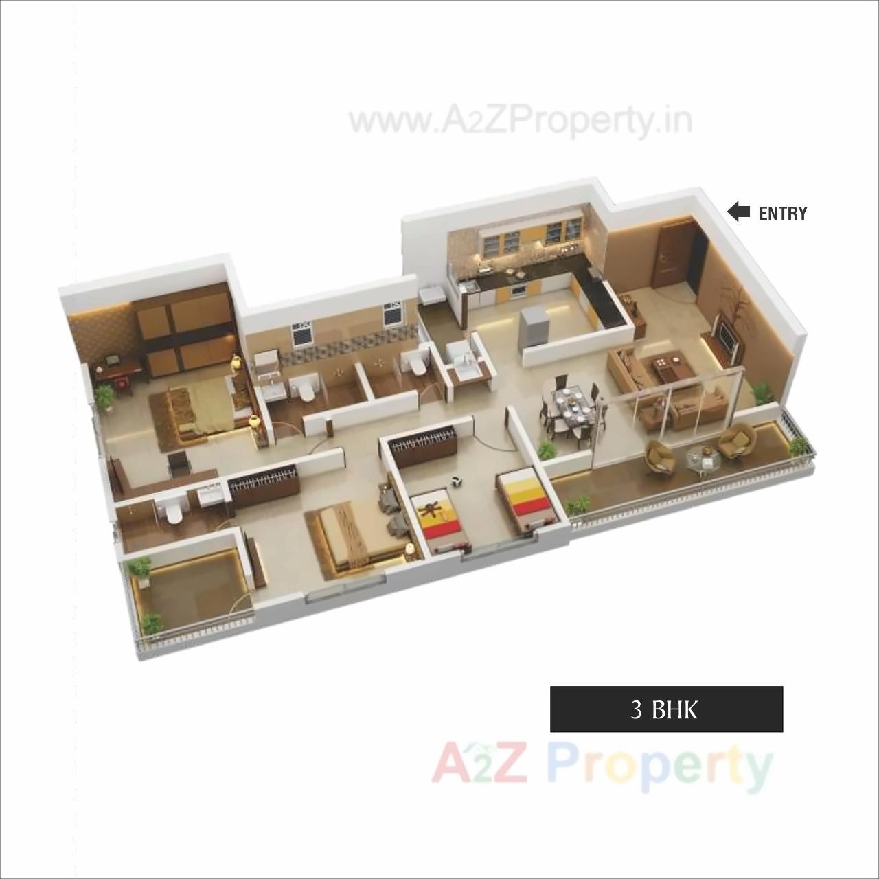 Layout of real estate project The Province located at Punawale, Pune, Maharashtra