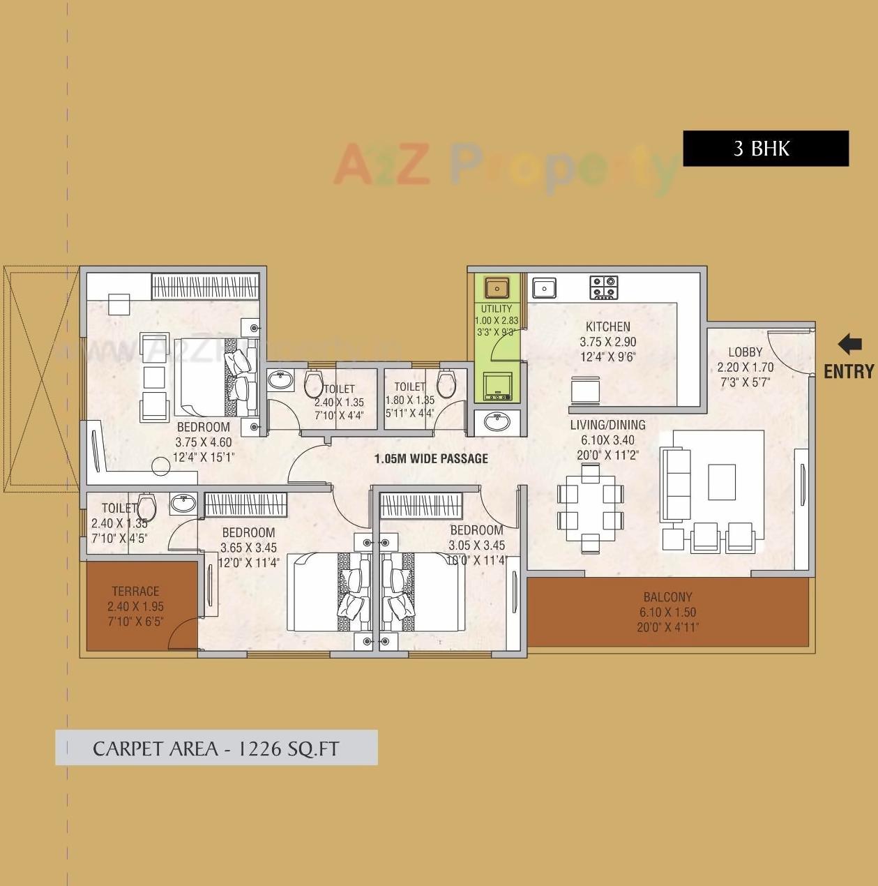 Layout of real estate project The Province located at Punawale, Pune, Maharashtra