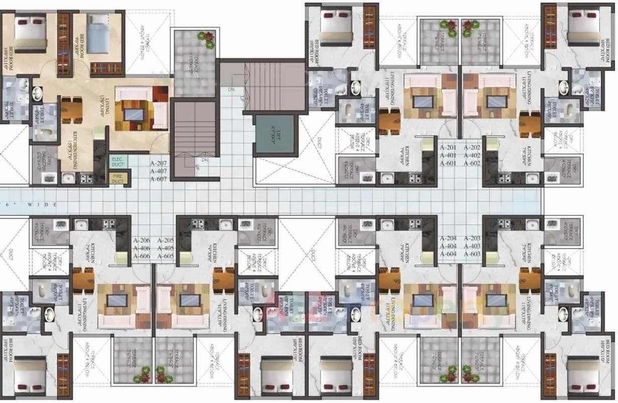 Layout of real estate project The Regent Park located at Charholi, Pune, Maharashtra