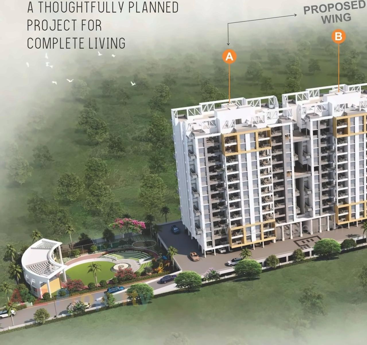 3D Elevation of real estate project The Skylark located at Pimpri-chinchawad-m-corp, Pune, Maharashtra