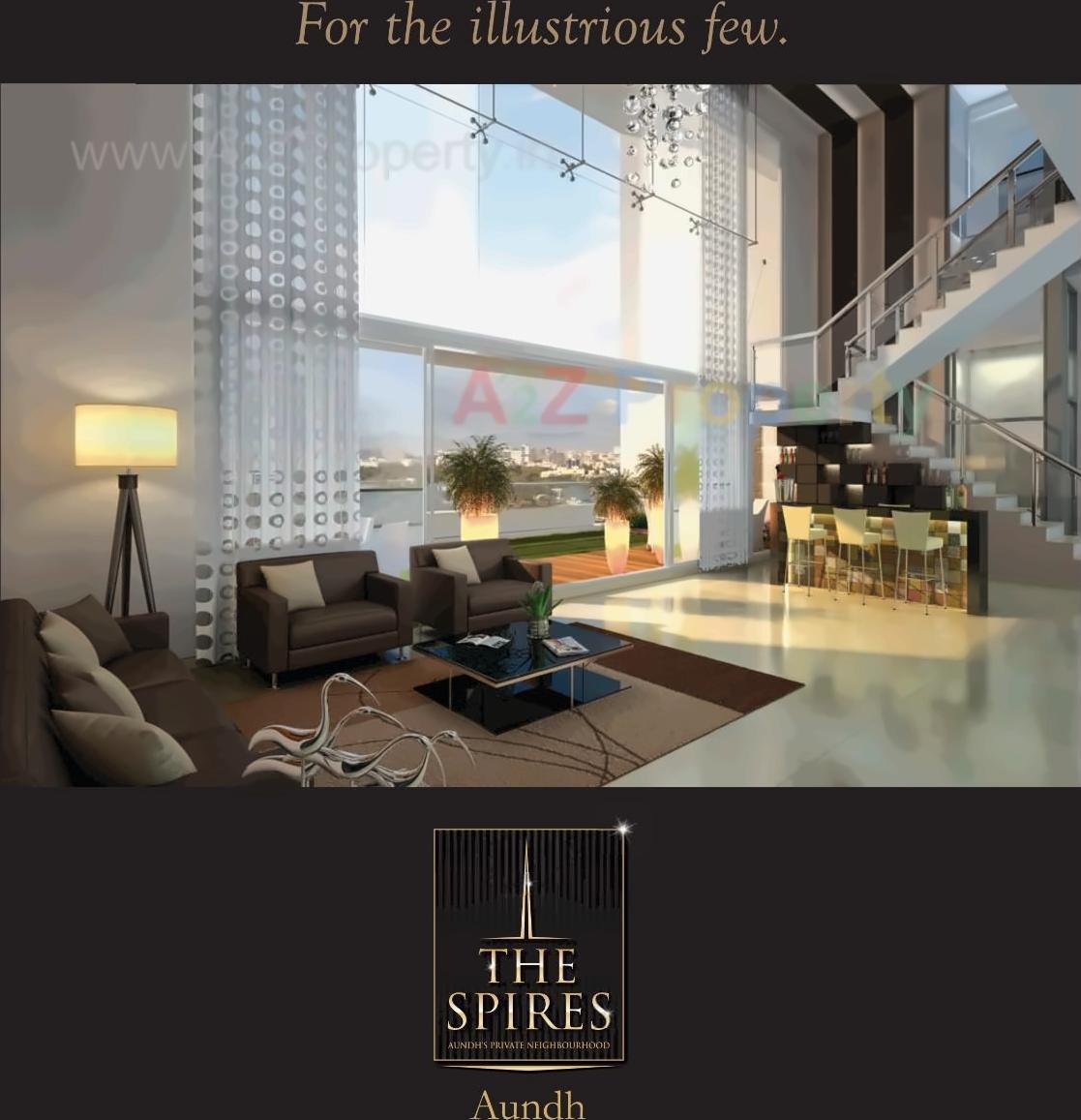 3D Elevation of real estate project The Spires located at Pune-m-corp, Pune, Maharashtra