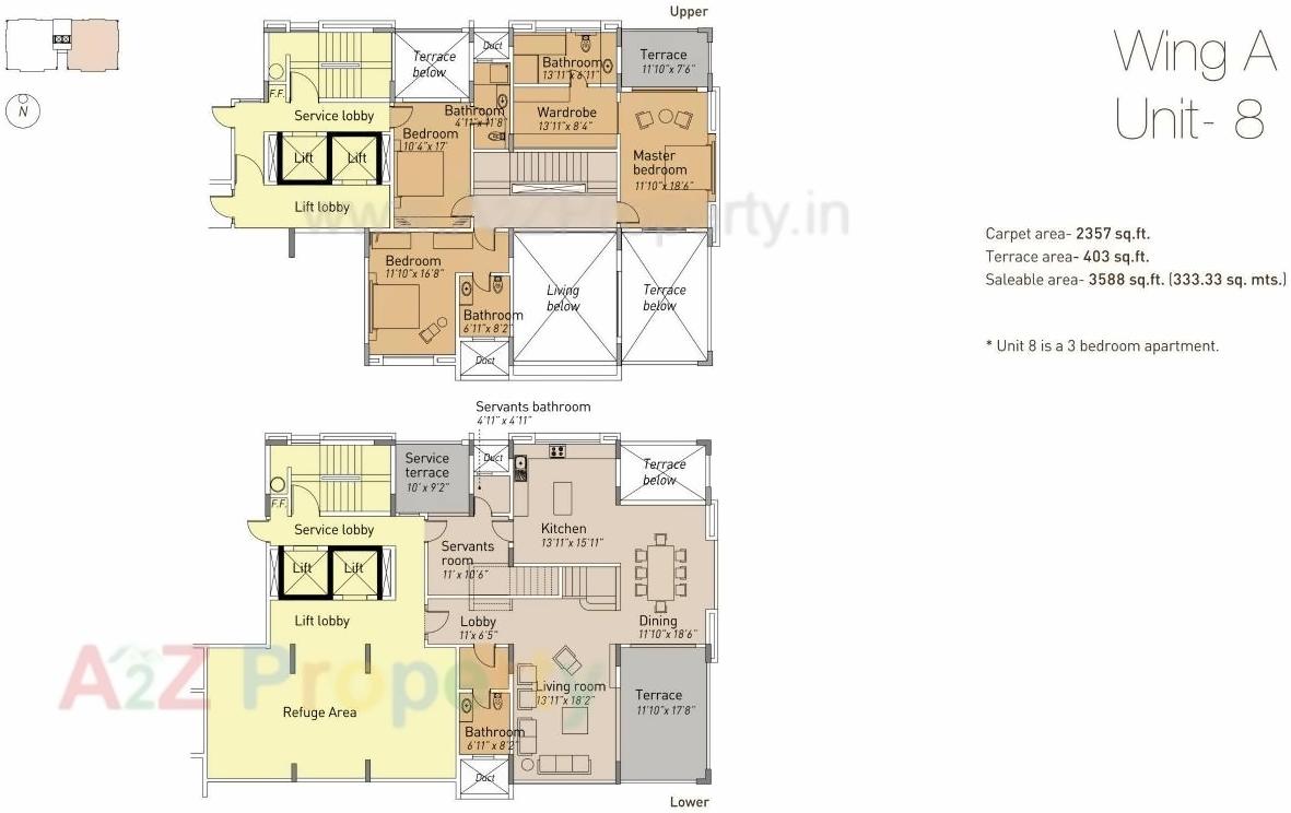 Layout of real estate project The Terraces located at Pune-m-corp, Pune, Maharashtra