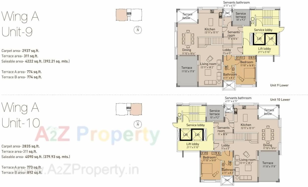 Layout of real estate project The Terraces located at Pune-m-corp, Pune, Maharashtra