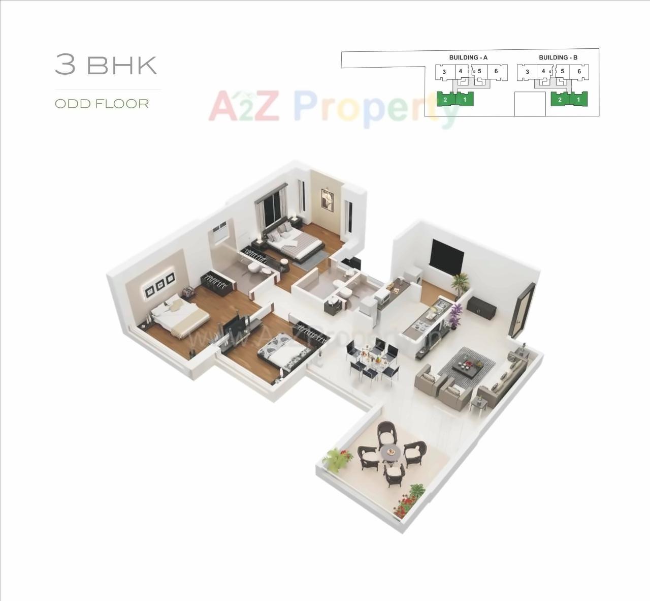Layout of real estate project The Turf located at Pune-m-corp, Pune, Maharashtra