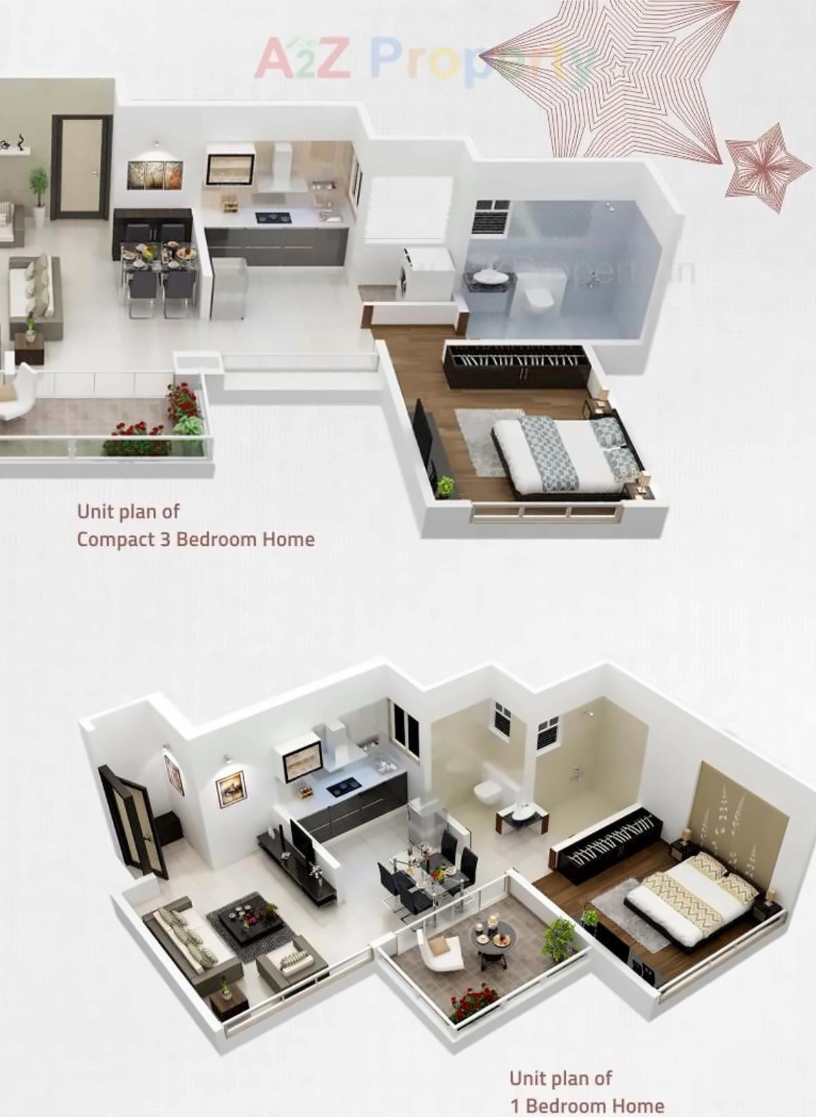 Layout of real estate project Three Jewels located at Kondhwa-bk, Pune, Maharashtra