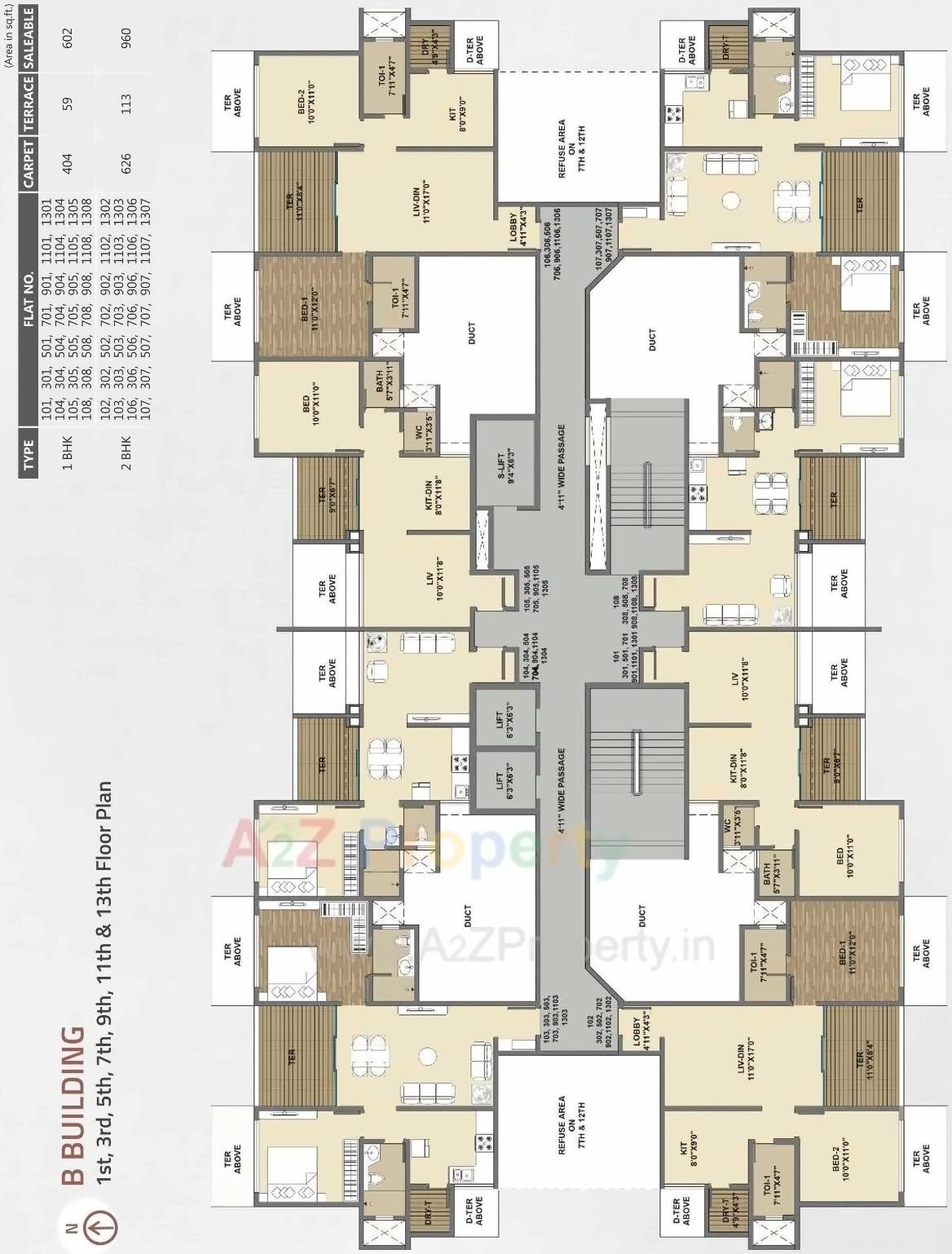 Layout of real estate project Three Jewels located at Kondhwa-bk, Pune, Maharashtra