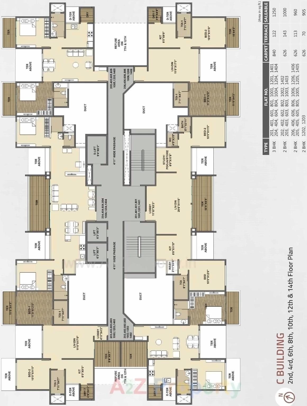 Layout of real estate project Three Jewels located at Kondhwa-bk, Pune, Maharashtra
