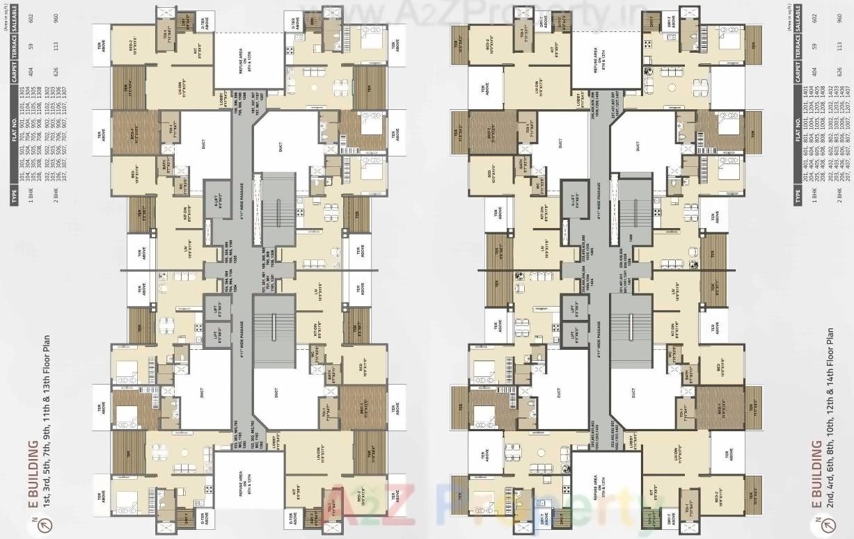 Layout of real estate project Three Jewels located at Kondhwa-bk, Pune, Maharashtra