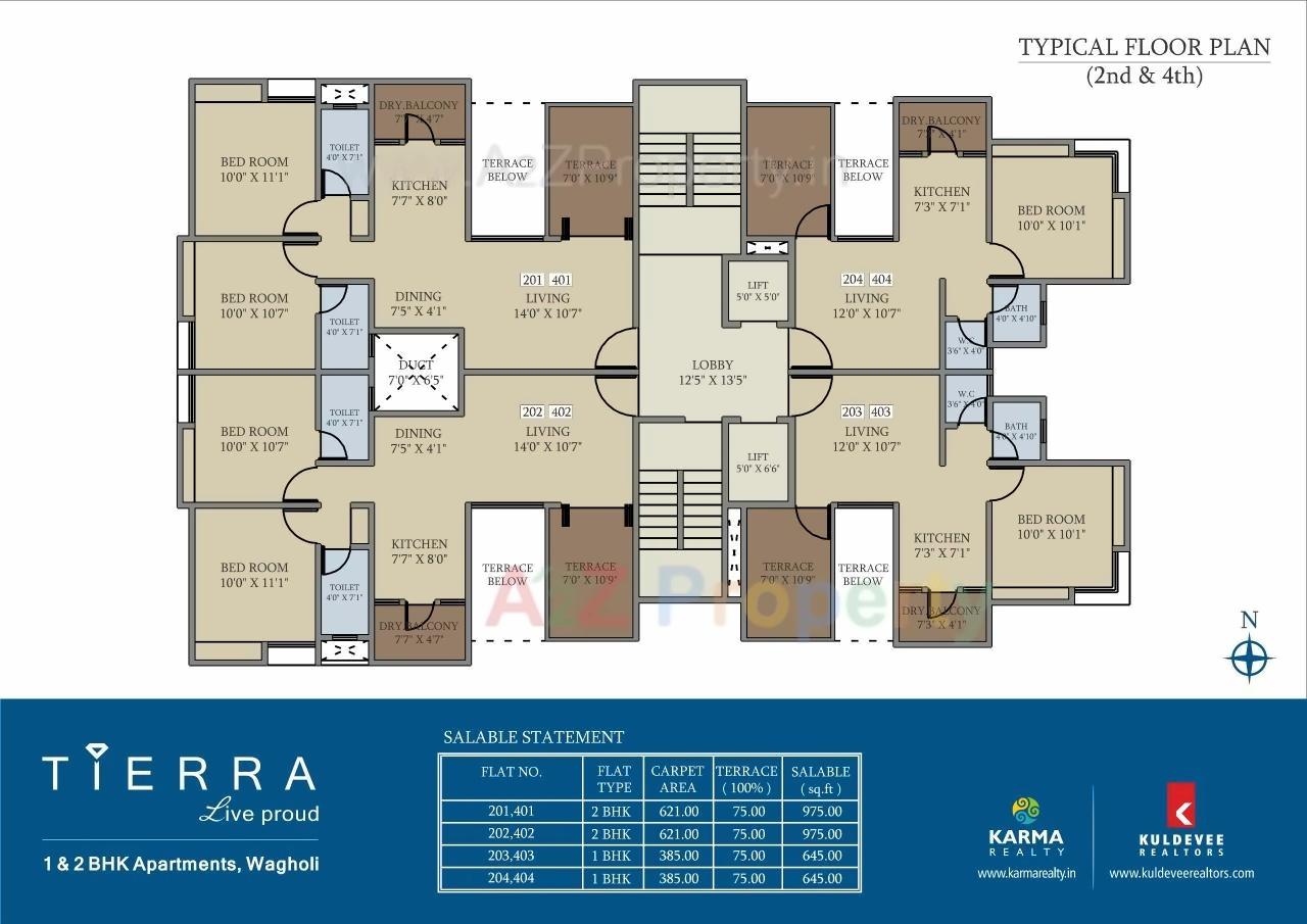 Layout of real estate project Tierra located at Wagholi, Pune, Maharashtra