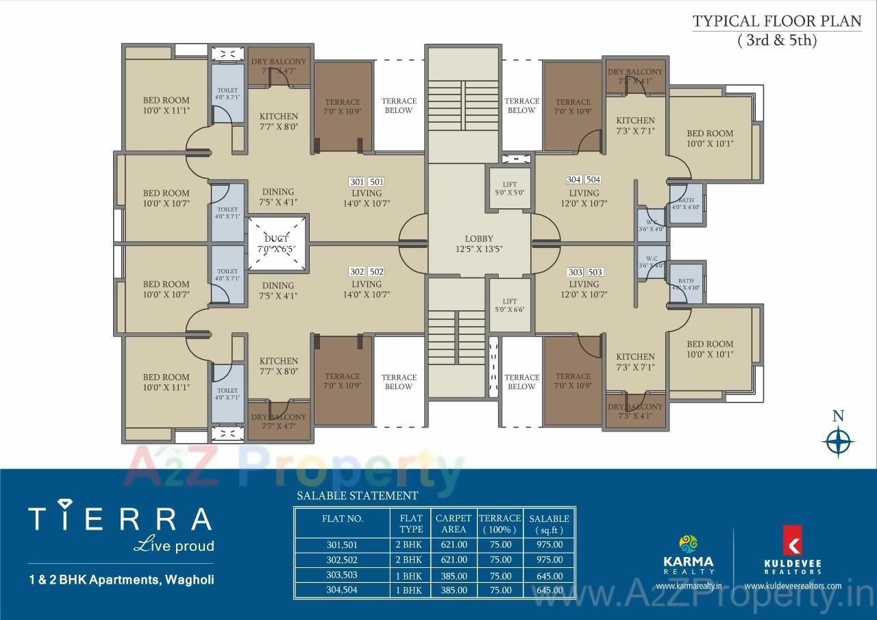 Layout of real estate project Tierra located at Wagholi, Pune, Maharashtra