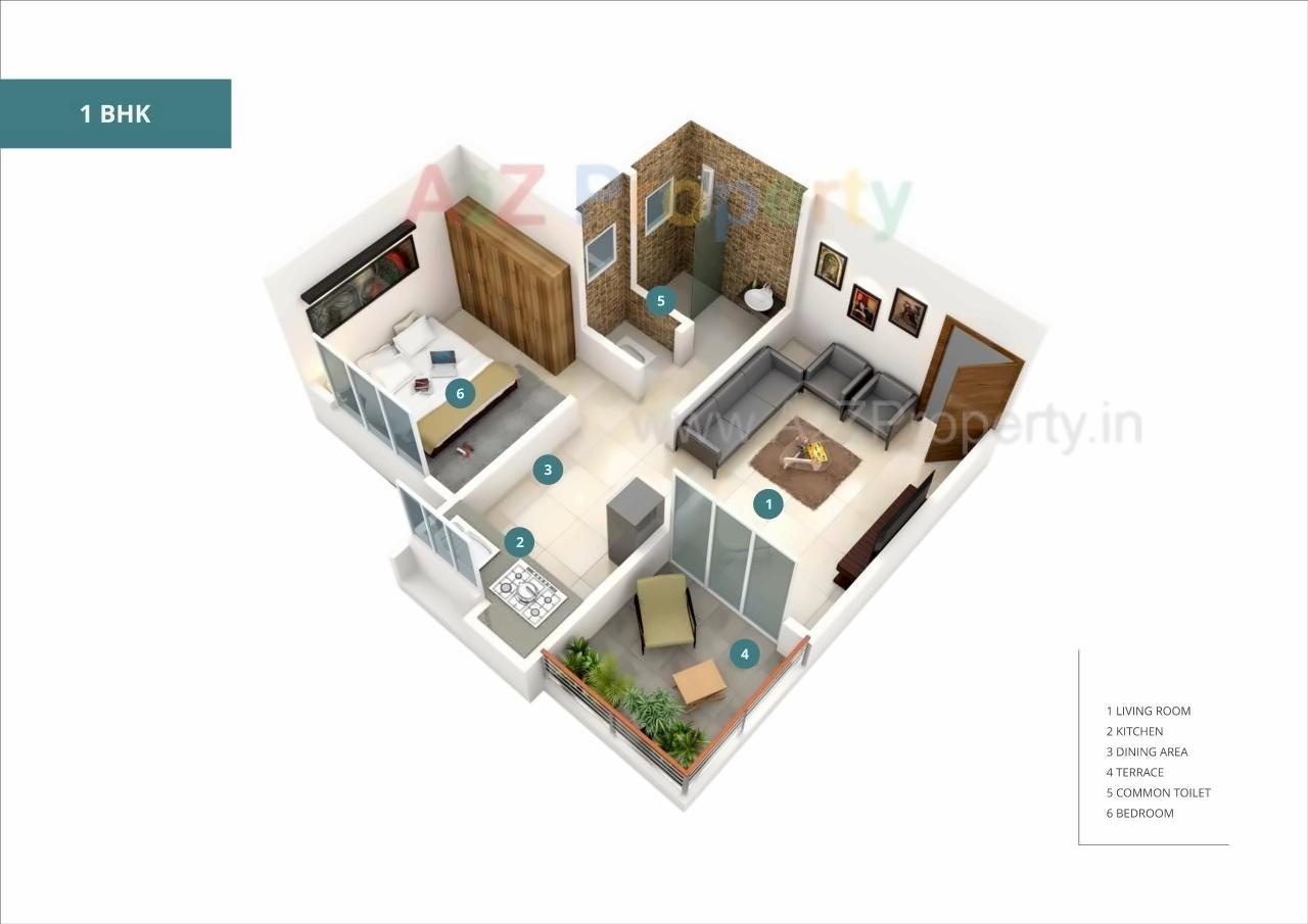 Layout of real estate project Triaa Princetown located at Pune-m-corp, Pune, Maharashtra