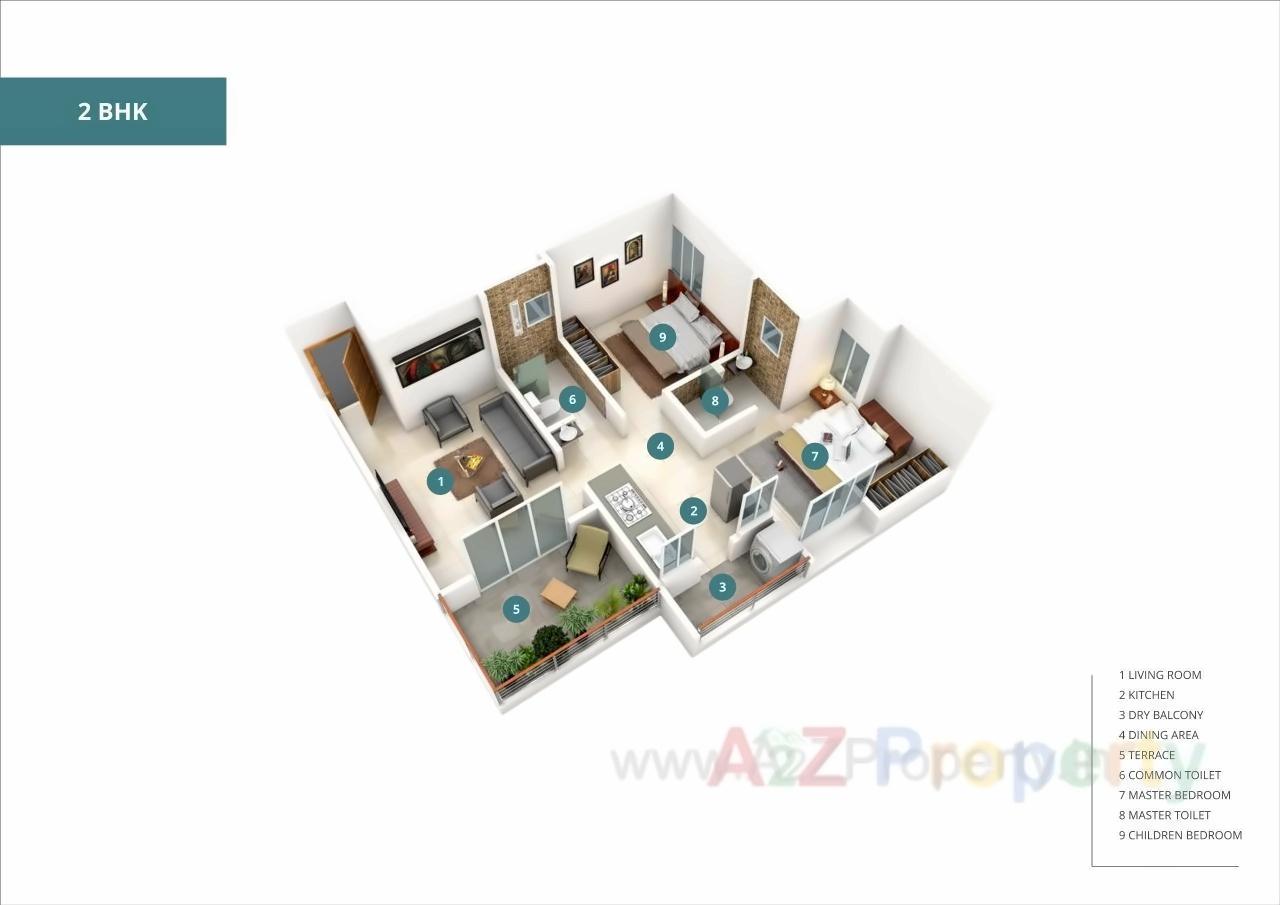Layout of real estate project Triaa Princetown located at Pune-m-corp, Pune, Maharashtra