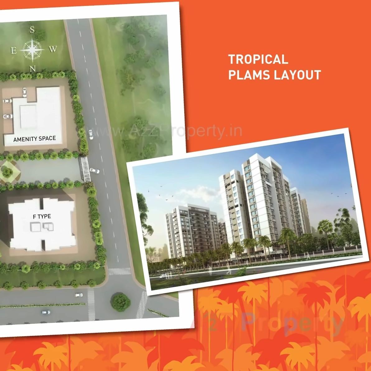 Layout of real estate project Tropical Palms located at Pimpri-chinchawad-m-corp, Pune, Maharashtra