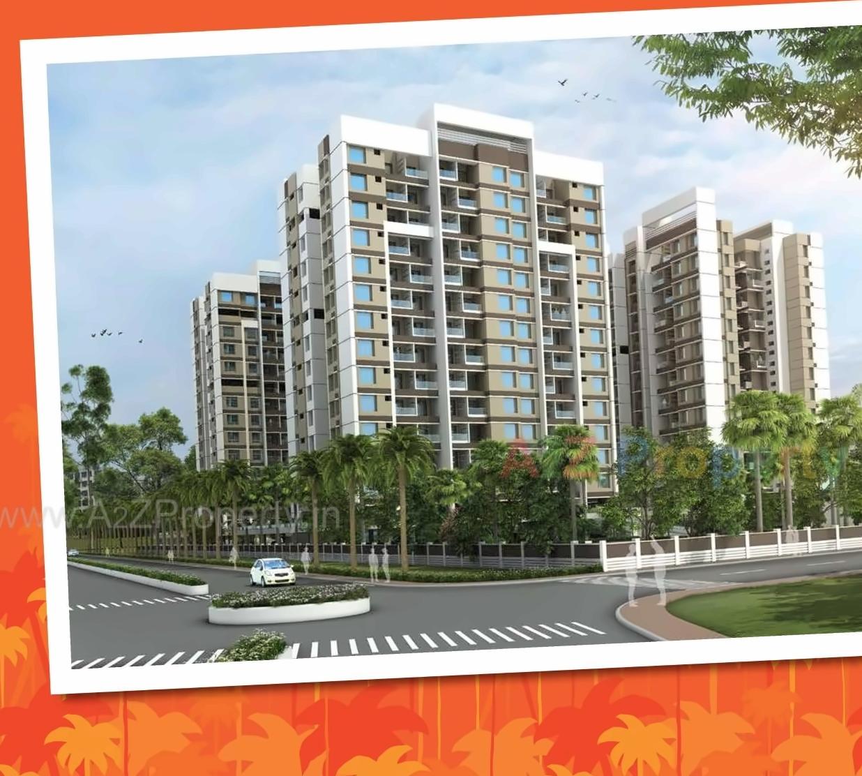 3D Elevation of real estate project Tropical Palms located at Pimpri-chinchawad-m-corp, Pune, Maharashtra