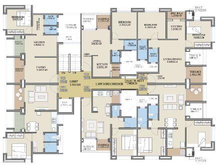 Floor Plans Odd of real estate project Truspace Paloma located at Pune-m-corp, Pune, Maharashtra